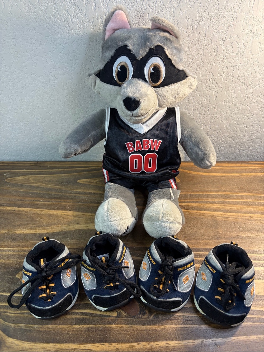 Build a Bear Great Wolf Lodge Oliver Raccoon Plush With Clothes & Shoes x2 Pair